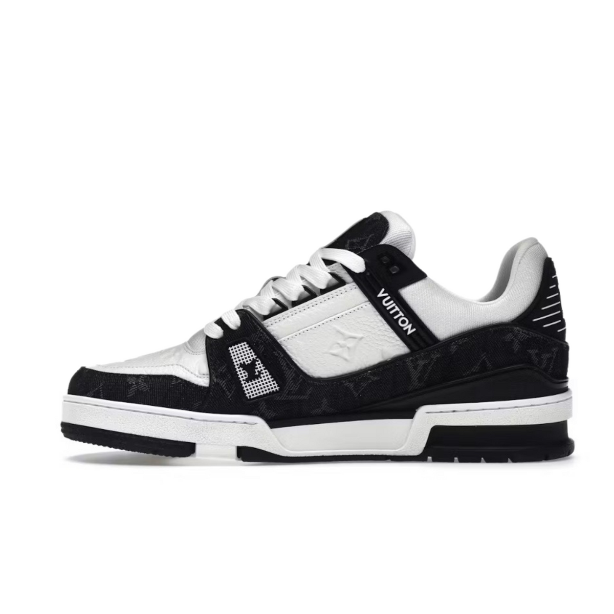 Louis Vuitton LV Trainer Black White Denim